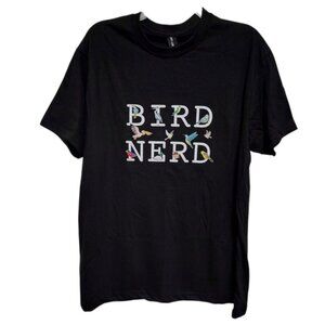 Bird Nerd Graphic Tee NWOT Unisex Large Cotton